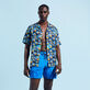 Pantaloncini mare uomo idroreattivi Piranhas Earthenware vista frontale indossata