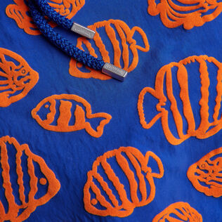 Men Swim Shorts Flocked Fishy Vibes Marrakech details view 2