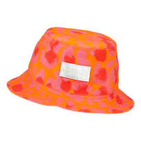 Bob en lin unisexe New Leopard Abricot vue de face
