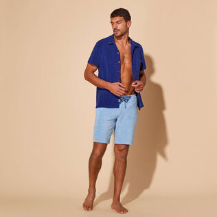 Men Shirt Solid Ink front worn view