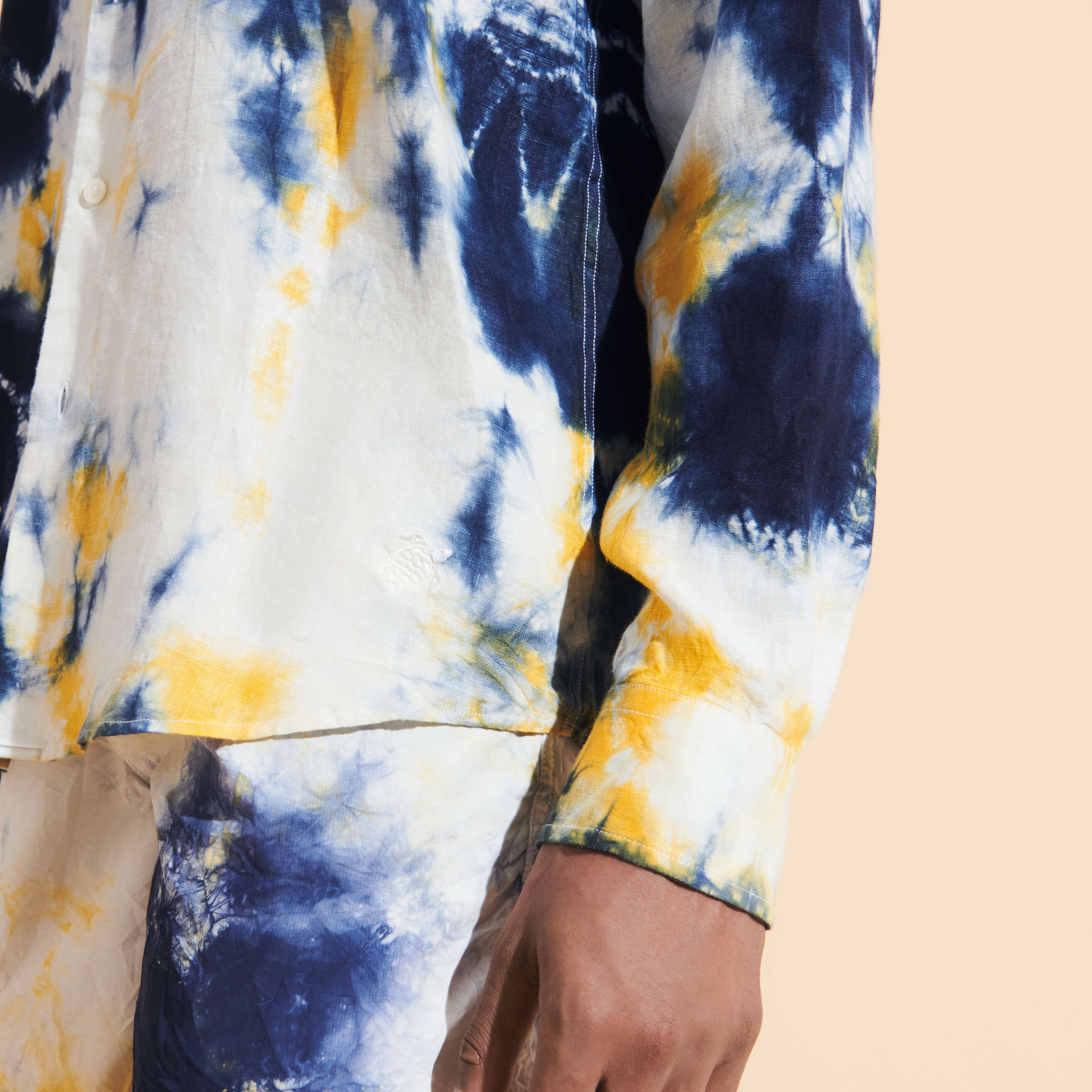 Chemise tie hotsell and dye homme
