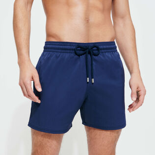 Men Stretch Short Swim Shorts Solid Navy details view 2