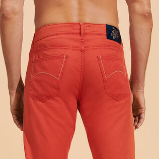 Solid Jeans aus Leinendrill im Fünf-Taschen-Design für Herren Tomato Details Ansicht 2