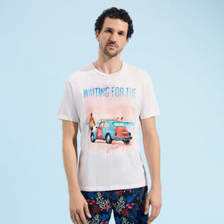 T-shirt en coton homme Waiting for Sun Rose the vue portée de face