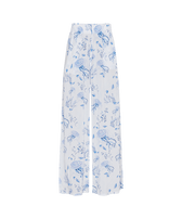 Women Viscose Pants Medusa and Shells White front view