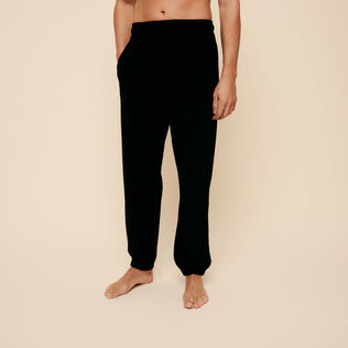 Homme AUTRES Uni - Pantalon en éponge Unisexe, Noir vue de détail 1