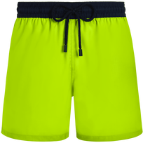 Men Wool Swim Shorts Super 120S Lemongrass front view