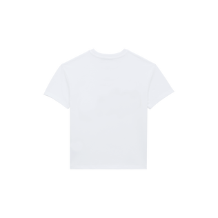 Camiseta de algodón con estampado Homar Pixel para niño Blanco vista trasera