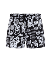 Maillot de bain court homme Tahiti Turtles Noir vue de face