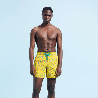 Men Swim Trunks Embroidered Gulf Stream - Limited Edition Sunflower details view 2