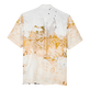 Camisa de bolos de lino con estampado Distortive Water para hombre - Vilebrequin x Highsnobiety Wild stone vista trasera
