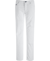 Pantalones de pana de 1500 líneas con cinco bolsillos para hombre Off white vista frontal