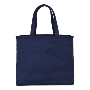 大号中性 Canvas Marine 沙滩包 Navy 后视图