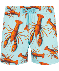 Men Stretch Swim Shorts Lobster Lagoon front view