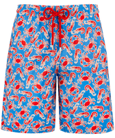 Men Long Swimwear Ultra-light and Packable Crabs & Shrimps Earthenware front view