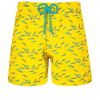 Men Swim Trunks Embroidered Gulf Stream - Limited Edition Sunflower front view