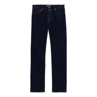 男士 Neo Medusa 印花五口袋牛仔长裤 Dark denim w1 正面图