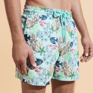 Men Swim Trunks Embroidered Fond Marins - Limited Edition Thalassa details view 1