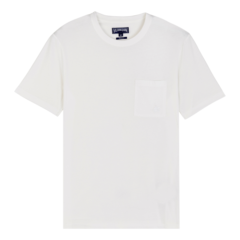 Men Organic Cotton T-shirt Solid - Tee Shirt - Titus - Beige - Size XXL - Vilebrequin
