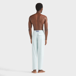 Men Terry Pants Solid Pacific back worn view