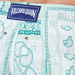 Men Swim Shorts Bandana - Vilebrequin x BAPE® BLACK Mint details view 1