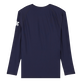 Einfarbiges Rashguard für Herren Marineblau Rückansicht