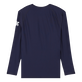 Camiseta térmica de color liso para hombre Azul marino vista trasera