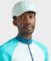 Men Terry Cap Solid Pacific front worn view