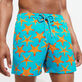 Costume da bagno uomo elasticizzato Starfish Dance Blu curacao dettagli vista 2