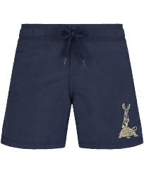 Boys Swim Shorts The year of the Rabbit Navy front view