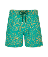 Men Swim Trunks Embroidered Raiatea - Limited Edition Emerald front view