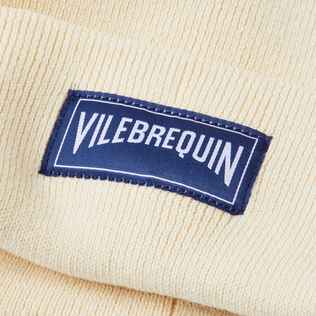 Kids Knitted Beanie Solid Off white 细节视图1