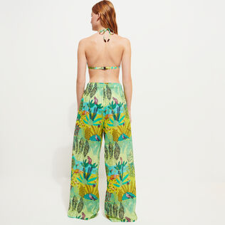 Jungle Rousseau Hose aus Baumwolle für Damen Ginger Rückansicht getragen