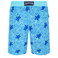 Bañador elástico largo con estampado Turtles Splash para hombre Lazulii blue vista trasera