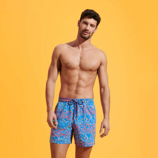 Men Swim Trunks Embroidered Raiatea - Limited Edition Earthenware front worn view