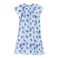Robe en coton fille Flash Flowers Purple blue vue de dos