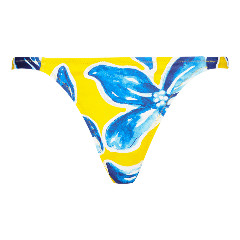 Women Tanga Bikini Bottom Raiatea - Fraz - Yellow - Size XS - Vilebrequin