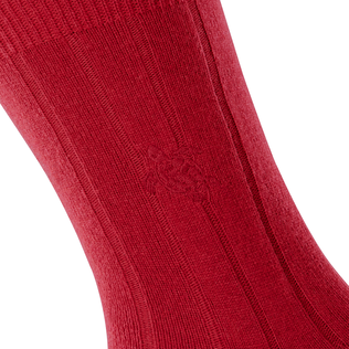 Men Socks Ronde des Tortues - Vilebrequin x Falke Red details view 2