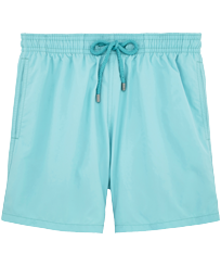 Men Swimwear Solid Aquamarine front view