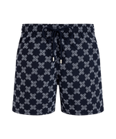 男士 VBQ Turtles Monogram 刺绣游泳短裤 - 限量版 Navy 正面图