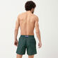Men Swim Trunks Te Mana O Te Moana Navy back worn view