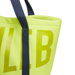 Large Neoprene Beach bag Solid Chartreuse details view 5