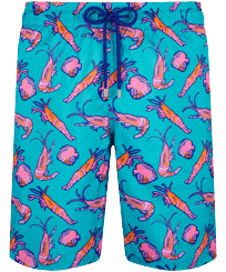 Maillot de bain long ultra-léger et pliable homme Crevettes et Poissons Curacao vue de face