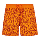 Bañador con estampado aterciopelado Starlettes para niño Zanahoria vista frontal
