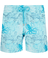 Costume da bagno uomo ricamato Octopussy - Edizione limitata Laguna vista frontale