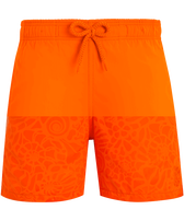 Noumea Sea Shells 男童游泳短裤 Apricot 正面穿戴视图