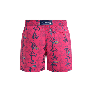 Men Swim Shorts Embroidered Seaweed - Limited Edition Bougainvillea back view