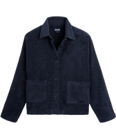 Women Terry Jacket - Vilebrequin x Ines de la Fressange Navy front view