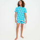 Clouds T-Shirt aus Baumwolle für Herren Hawaii blue Vorderseite getragene Ansicht