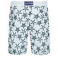 Men Long Swim Shorts Starfish Dance Flocked Glacier back view